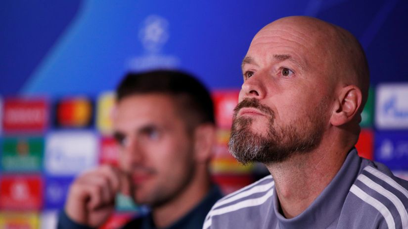 Erik Ten Hag i Dušan Tadić (©Reuters) 