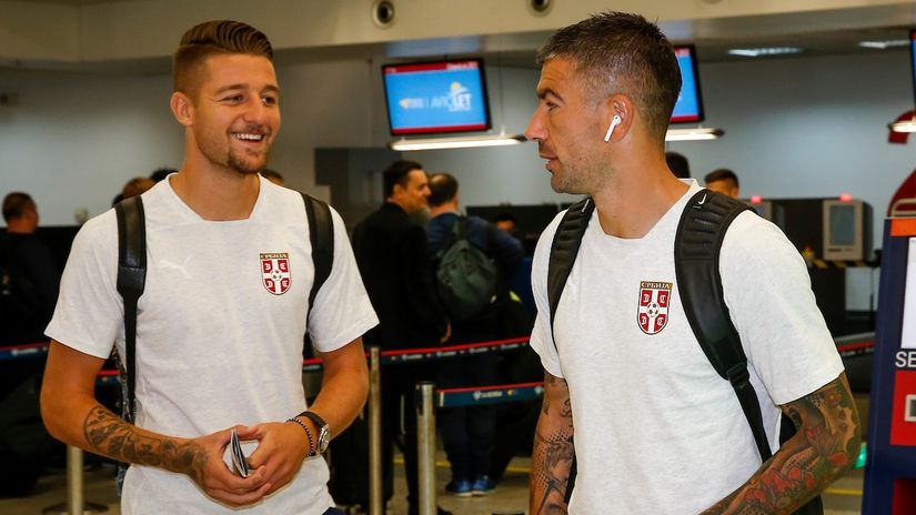 Sergej Milinković Savić i Aleksandar Kolarov (©Starsport)