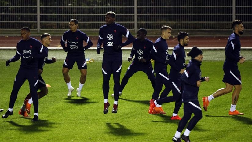 Detalj sa treninga reprezentacije Francuske (© AFP)