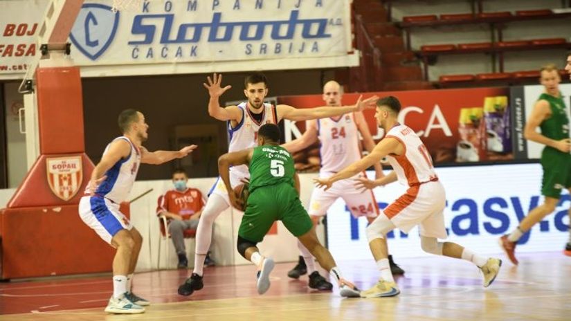 Detalj sa meča (ABA League/Borac/Duško Radišić)