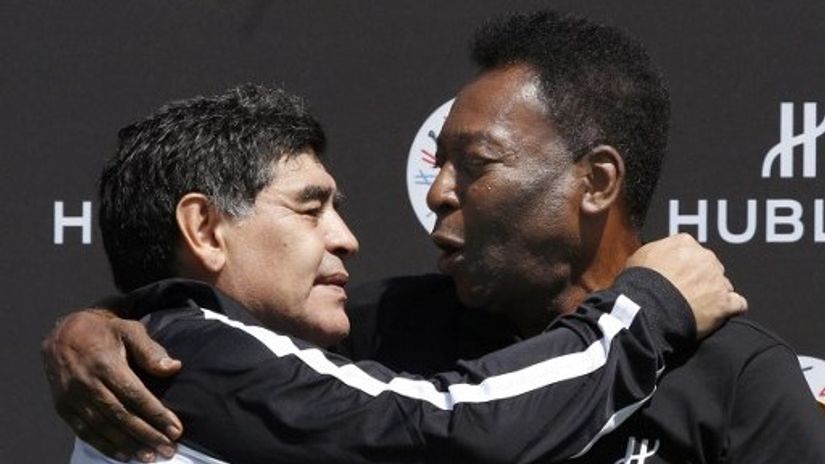 Maradona i Pele (AFP)