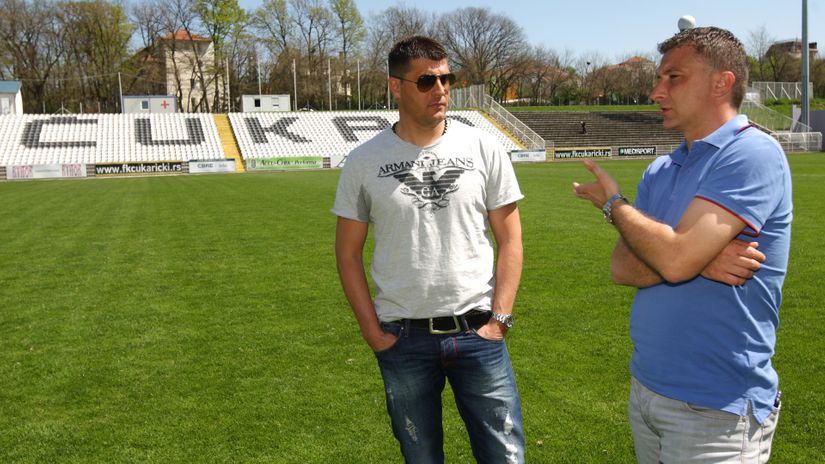 Vladan Milojević i Vladimir Matijašević dok su sarađivali u Čukaričkom (©MN Press)