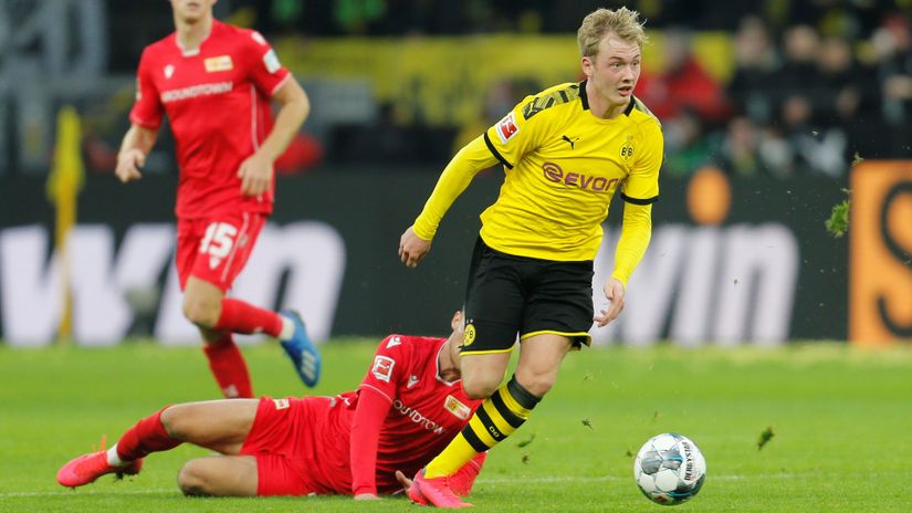Julijan Brant (Dortmund) na meču sa Union Berlinom