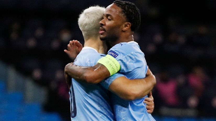 Kun Aguero i Rahim Sterling (©Reuters)