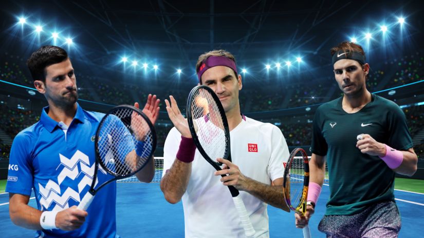 Đoković, Federer i Nadal (©Reuters)