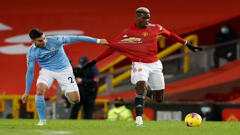 Feran Tores (Mančester Siti) i Pol Pogba (Mančester Junajted)