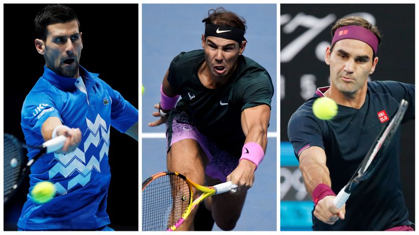 Đoković, Nadal, Federer (©Reuters)