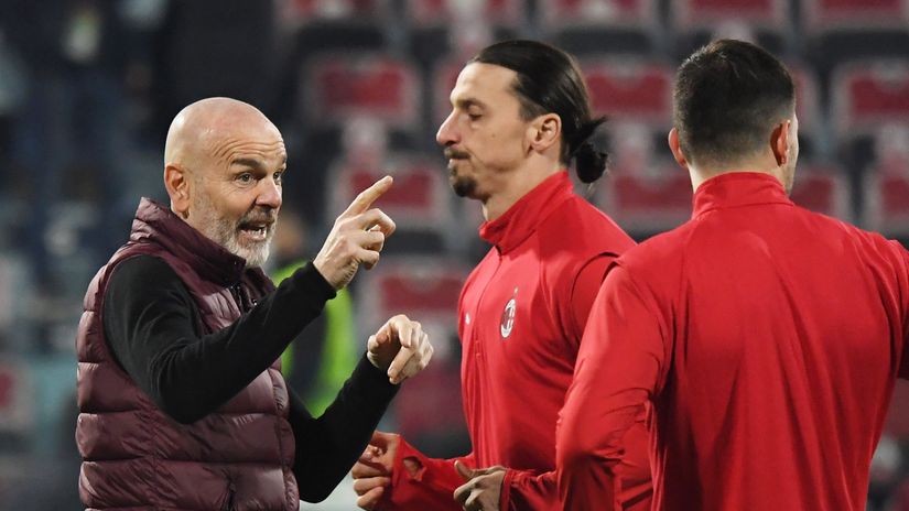 Pioli i Ibrahimović (© Reuters)