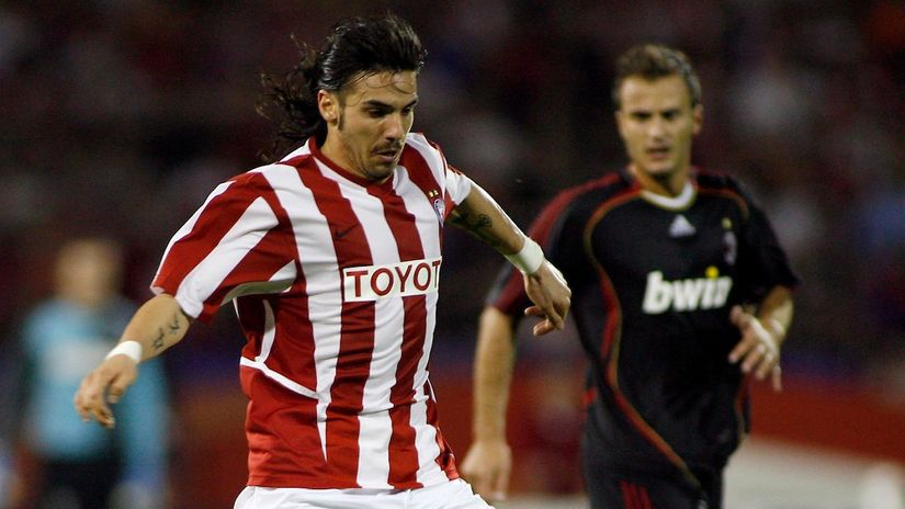 Blagoj Georgijev u dresu Zvezde protiv Milana 2006. (©Starsport)