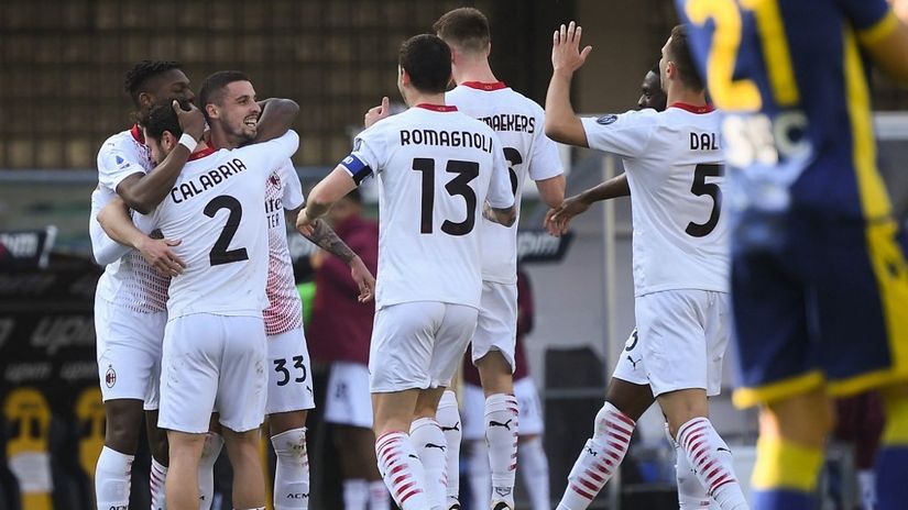 Fudbaleri Milana (Foto: AFP)