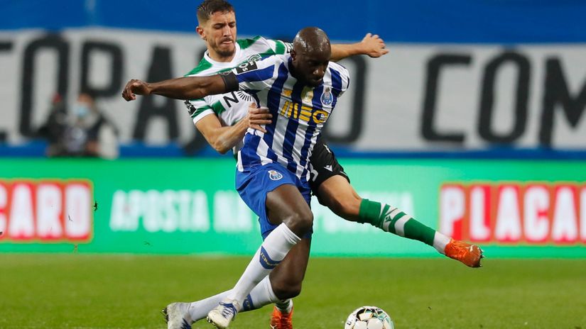 Musa Marega protiv Agarbija iz Sportinga (©Reuters)