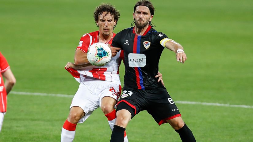 Stojan Vranješ na prjateljskoj utakmici protiv Crvene zvezde (©Star sport)