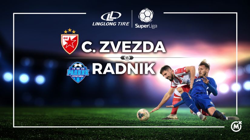 KRAJ: Crvena zvezda - Radnik 2:1