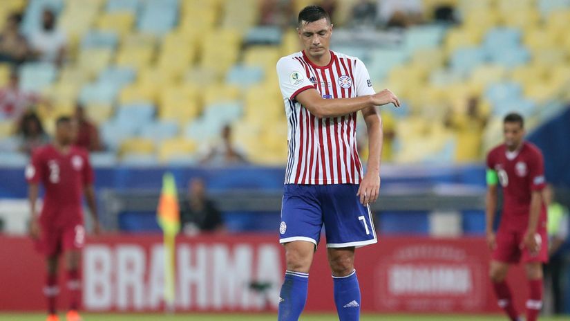 Oskar Kardozo u dresu reprezentacije Paragvaja (©Reuters)