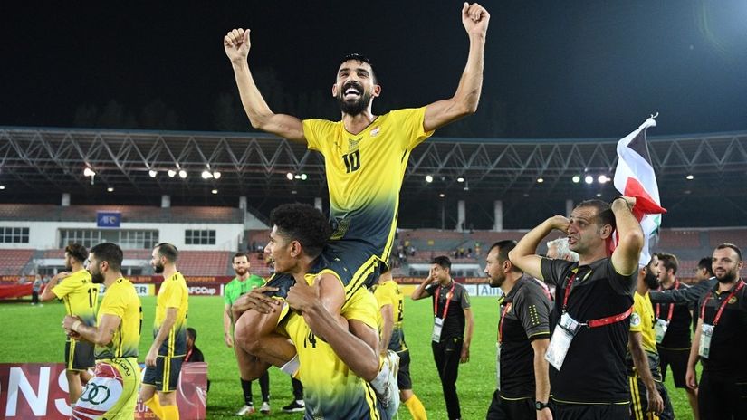 Fudbaleri Al Aheda posle osvajanja AFC kupa 2019. godine (©AFP)
