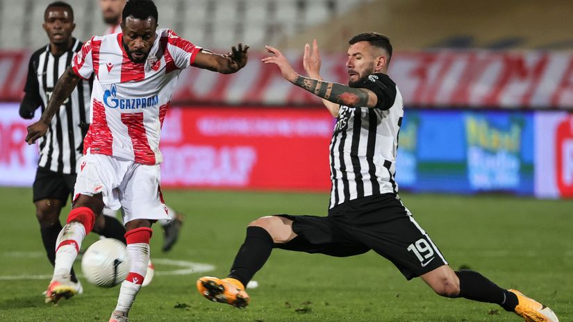 Gelor Kanga (Crvena zvezda) i Aleksandar Šćekić (Partizan)