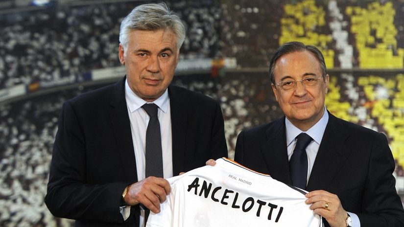 Karlo Anćeloti i Florentino Perez ©AFP