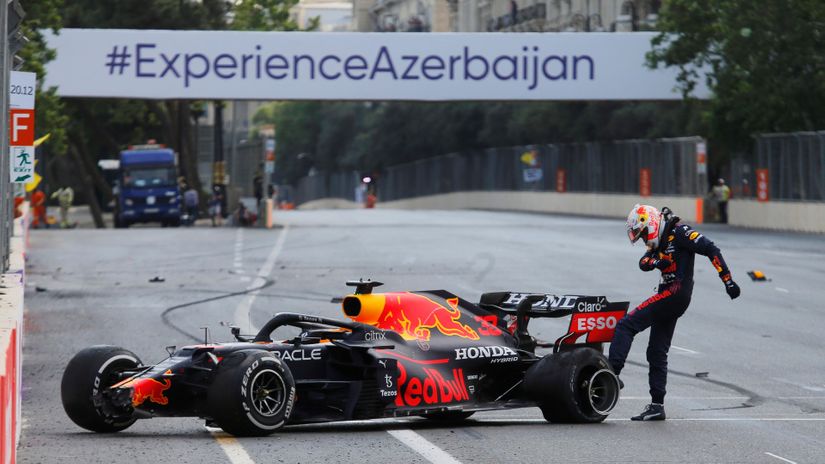 Maks Ferstapen nakon nezgode u Bakuu (Reuters)