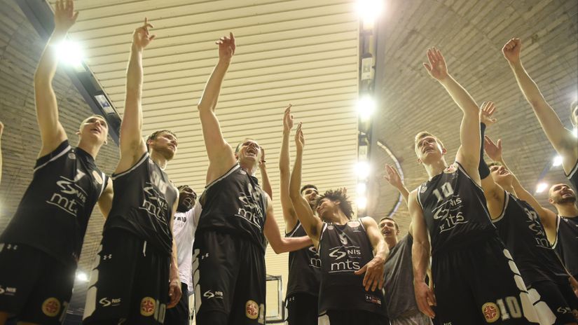 Partizanovo slavlje posle pobede nad Megom (©Starsport)