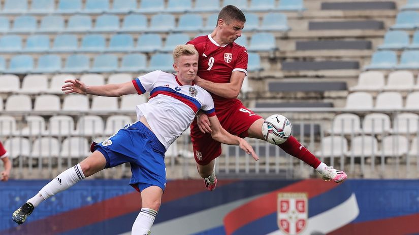 Ilić u dresu mlade reprezentacije protiv Rusije (© Star sport)