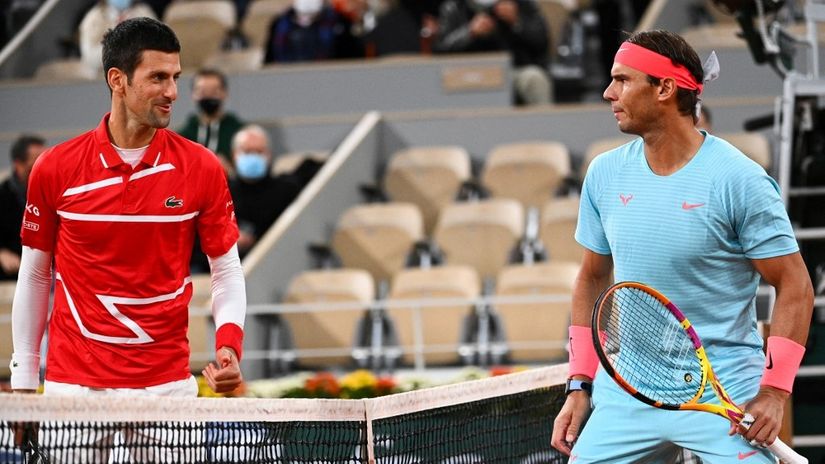 Novak Đoković i Rafael Nadal (©AFP)