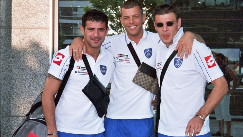 Petković sa Dejanom Stankovićem i Savom Miloševićem (Starsport)