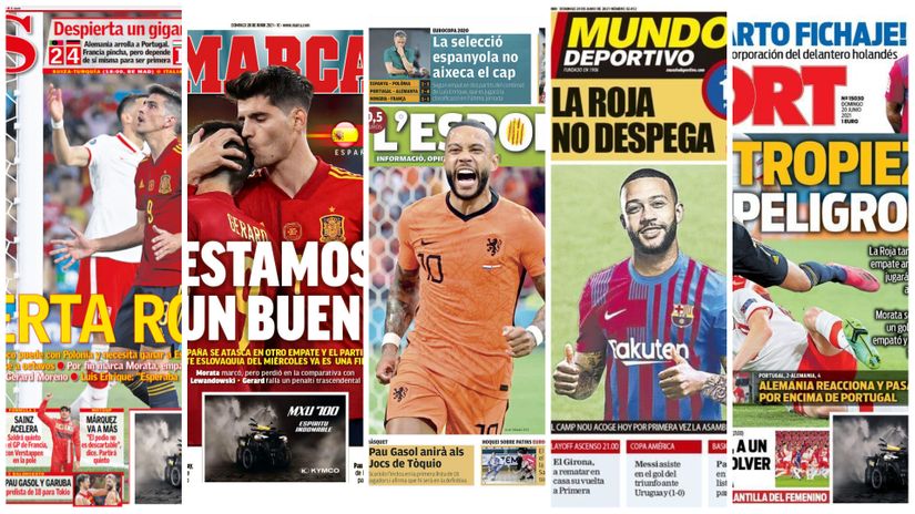 Naslovne strane vodećih španskih medija