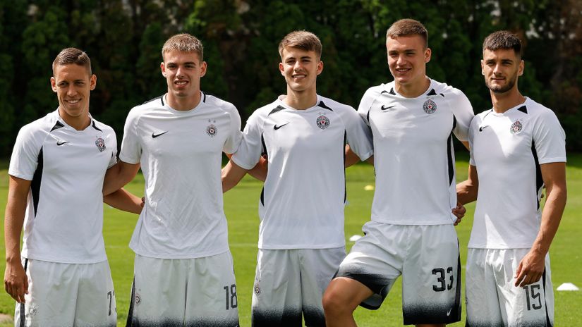 Partizanova budućnost: Arambašić, Subotić, Baždar, Milovanović i Đorđević (©Stasport)
