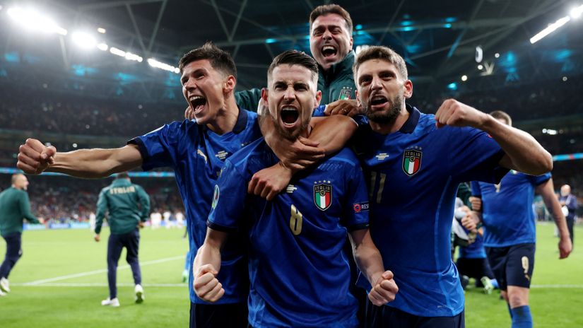 Italijani slave pobedu protiv Španije (©Reuters)