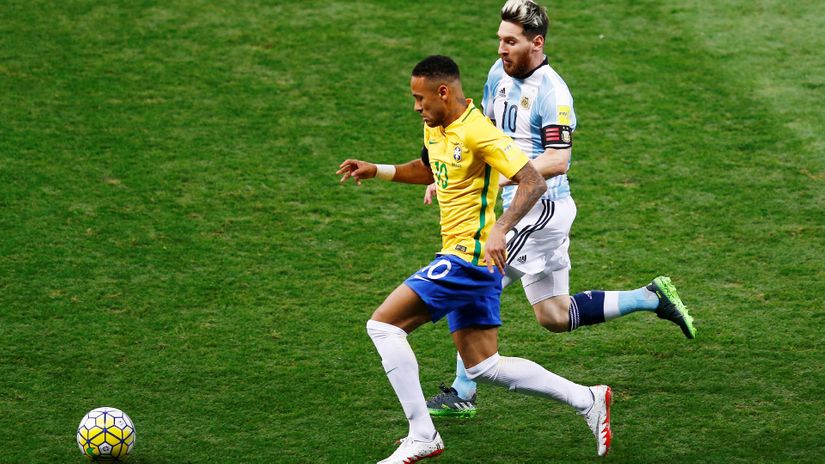Nejmar (Brazil) i Lionel Mesi (Argentina)