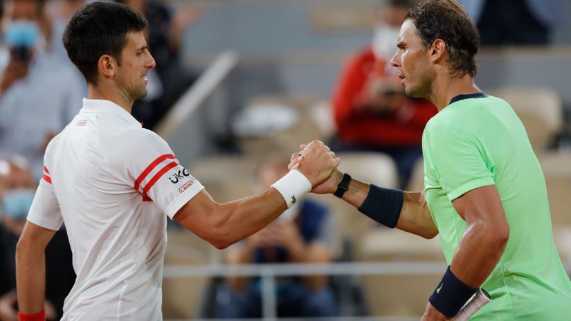 Novak Đoković i Rafael Nadal (©Reuters)