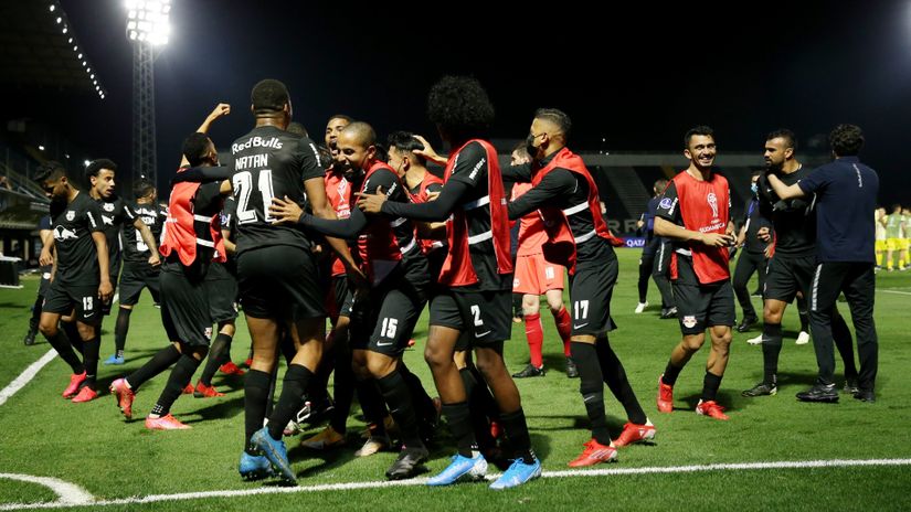 Fudbaleri Bragantina slave pobedu u četvrtfinalu Kopa Sudamerikane (©Reuters)