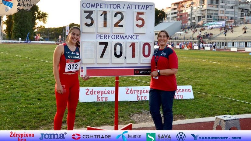  Adriana Vilagoš na Balkanijadi (©Srpski atletski savez)