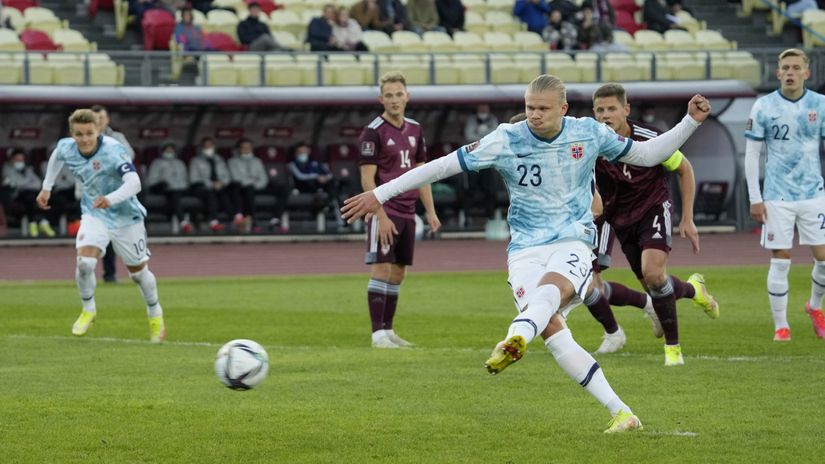 Haland protiv Letonije (© Reuters)