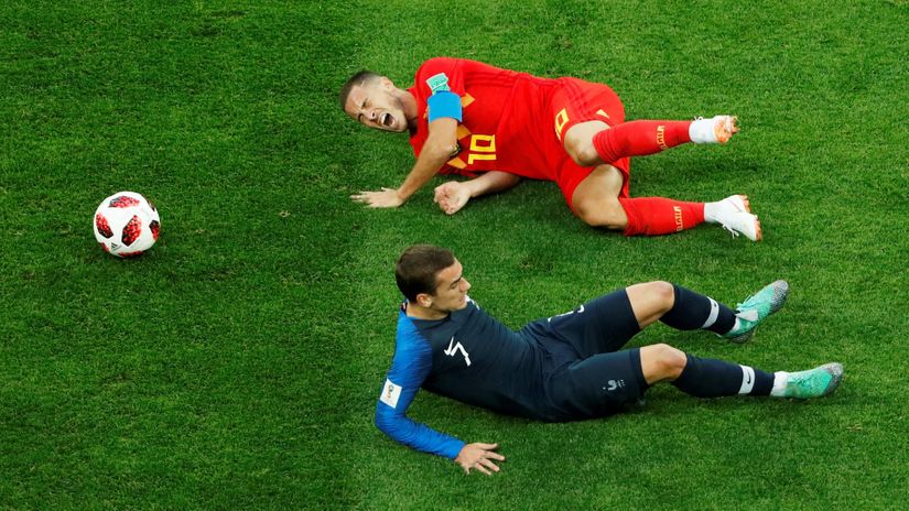 RIVALI: Eden Azar i Antoan Grizman (©Reuters)