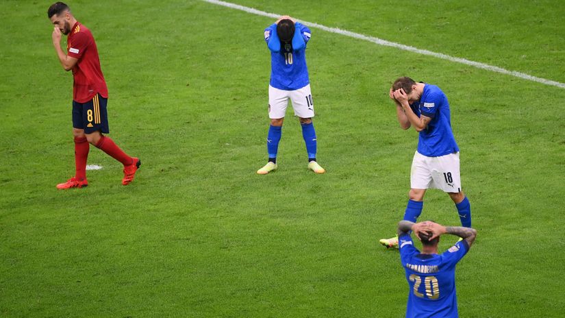 Tuga Italijana zbog poraza od Španaca (© Reuters)