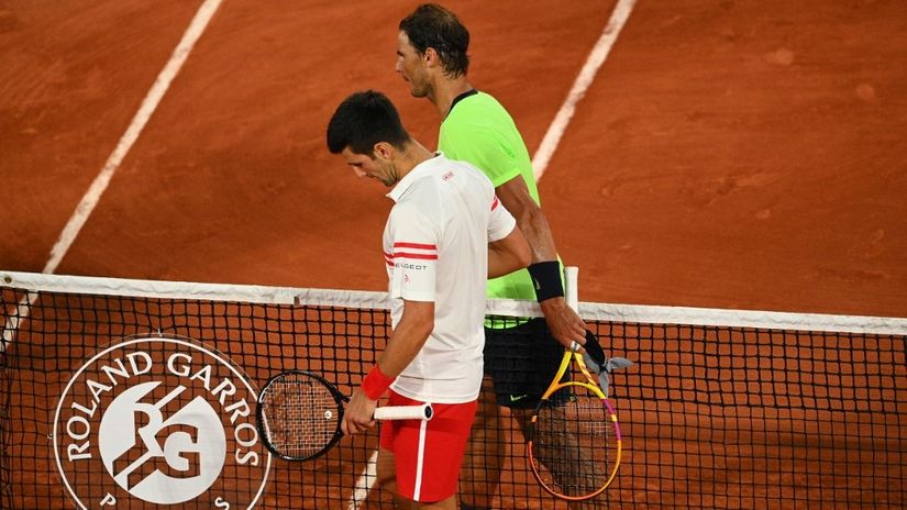 Novak Đoković i Rafael Nadal (© AFP)