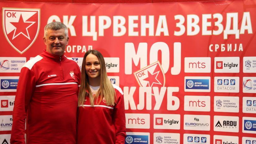 Aleksandar Vladisavljev i Tijana Milojević (OK Crvena zvezda)