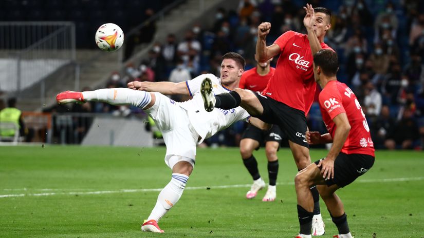Luka Jović u meču protiv Majorke (©Reuters)