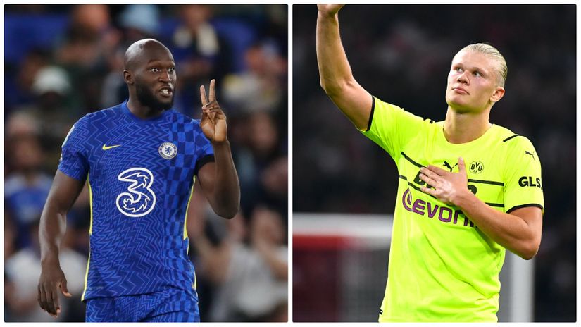 Romelu Lukaku i Erling Haland (Foto: Reuters)