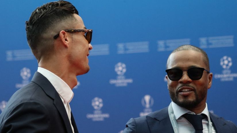 Kristijano Ronaldo i Patris Evra (AFP)