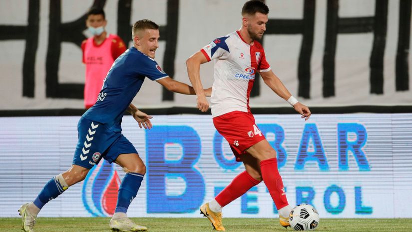 Nebojša Bastajić (desno) u dresu Vojvodine (©Starsport)