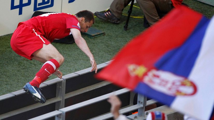 Lane Jovanović proslavlja gol protiv Nemačke (Foto: Reuters))