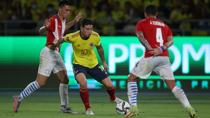 Hames Rodrigez protiv Paragvaja (© Reuters)