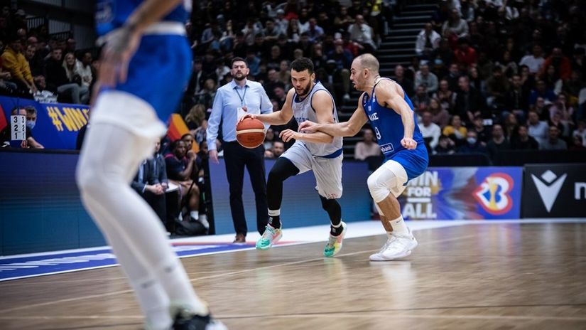 Momenat sa utakmice Velika Britanija - Grčka (FIBA)
