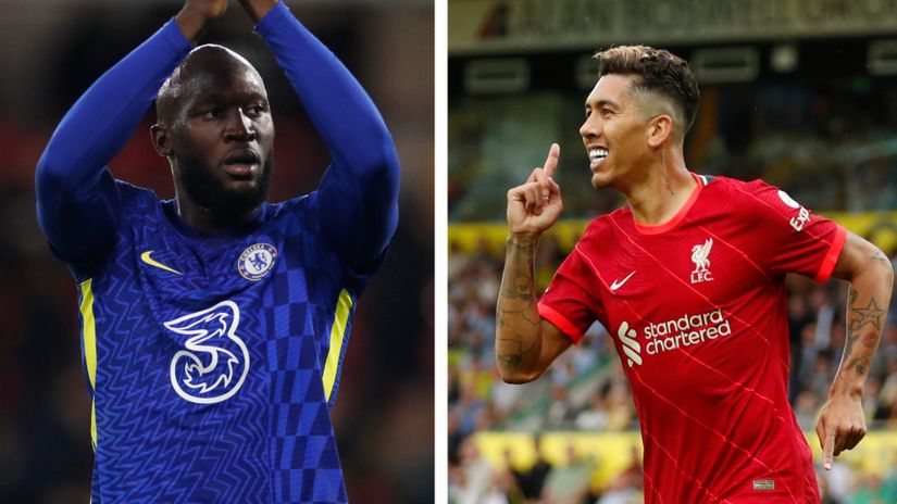 Romelu Lukaku i Roberto Firmino (©Reuters)
