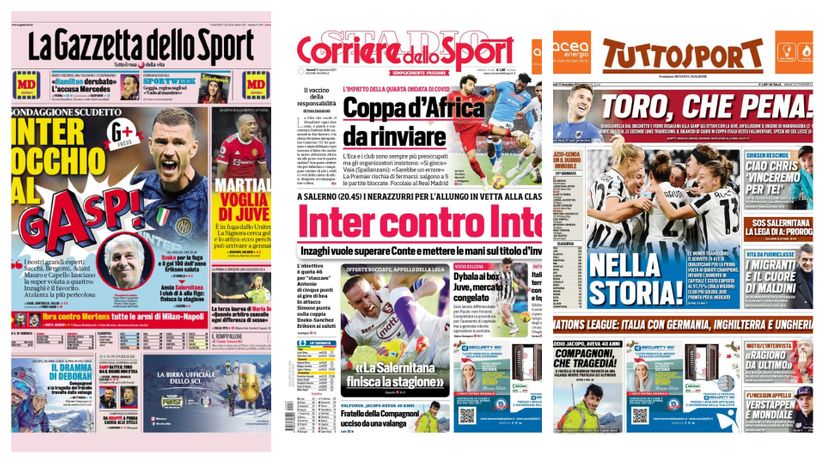 Buongiorno Italia: Inter i Atalanta glavni favoriti za skudeto, apel za spas Salernitane i Serije A