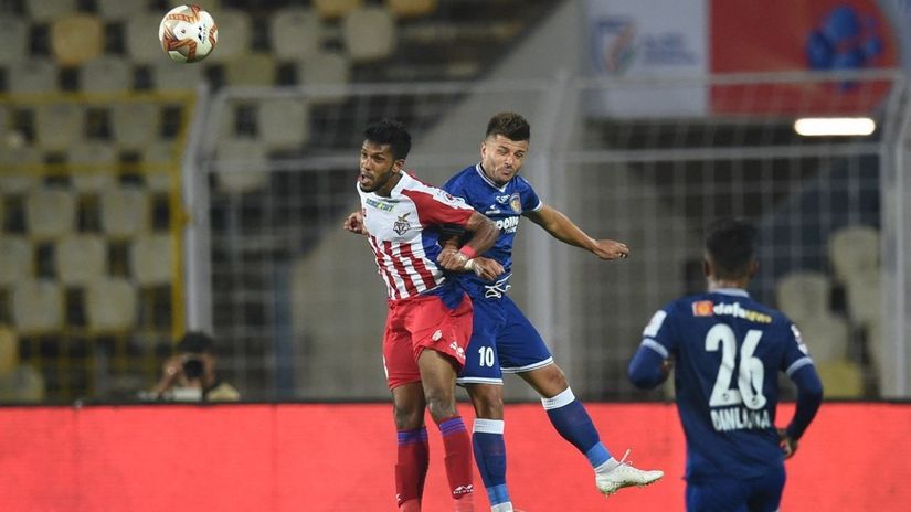 Detalj sa meč Čenajin – ATK Mohun (©AFP)