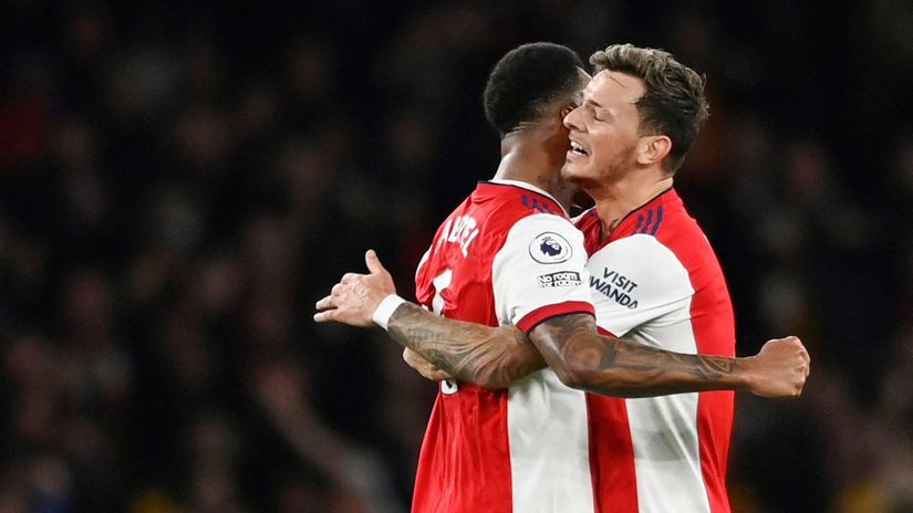 Slavlje fudbalera Arsenala (©Reuters)