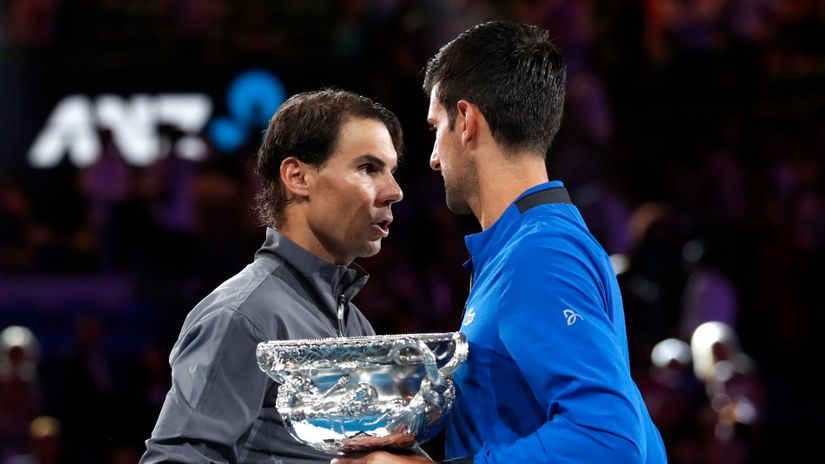 Rafael Nadal i Novak Đoković (©Reuters)